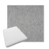 Picture of Leaf Structure Slate | Boxed Trapezoid Outdoor Dining Chair Seat Cushions - Sunbrella© Fabric