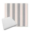 Picture of Leisure Denim | Boxed Trapezoid Outdoor Dining Chair Seat Cushions - Sunbrella© Fabric