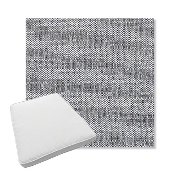 Picture of Linville Denim | Boxed Trapezoid Outdoor Dining Chair Seat Cushions - Sunbrella© Fabric