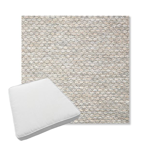 Picture of Litchfield Fog | Boxed Trapezoid Outdoor Dining Chair Seat Cushions - Sunbrella© Fabric