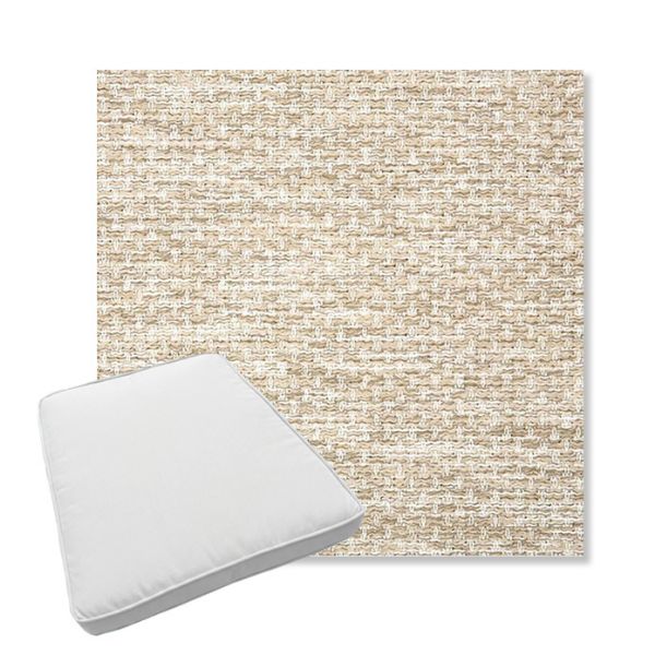 Picture of Litchfield Sand | Boxed Trapezoid Outdoor Dining Chair Seat Cushions - Sunbrella© Fabric