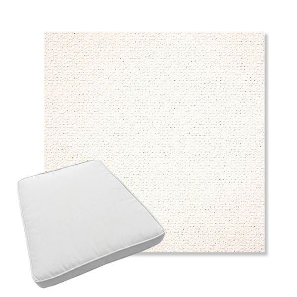 Picture of Litchfield Snow | Boxed Trapezoid Outdoor Dining Chair Seat Cushions - Sunbrella© Fabric