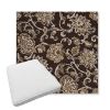 Picture of Martha Floral Garden Path | Boxed Trapezoid Outdoor Dining Chair Seat Cushions - Sunbrella© Fabric