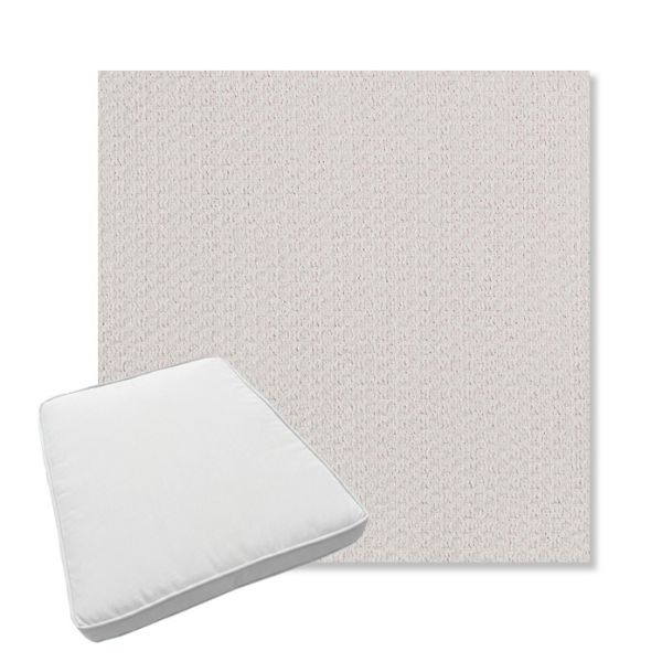 Picture of Metamorphic Snow | Boxed Trapezoid Outdoor Dining Chair Seat Cushions - Sunbrella© Fabric