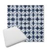 Picture of Midori Indigo | Boxed Trapezoid Outdoor Dining Chair Seat Cushions - Sunbrella© Fabric