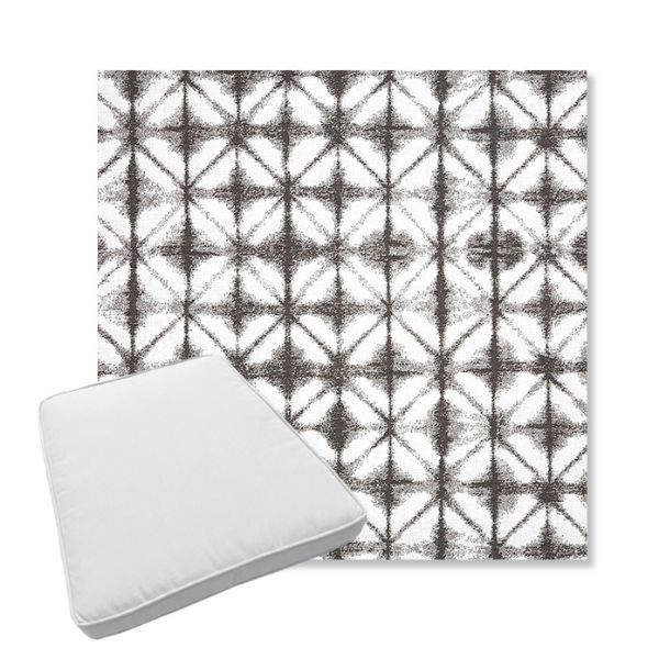 Picture of Midori Stone | Boxed Trapezoid Outdoor Dining Chair Seat Cushions - Sunbrella© Fabric