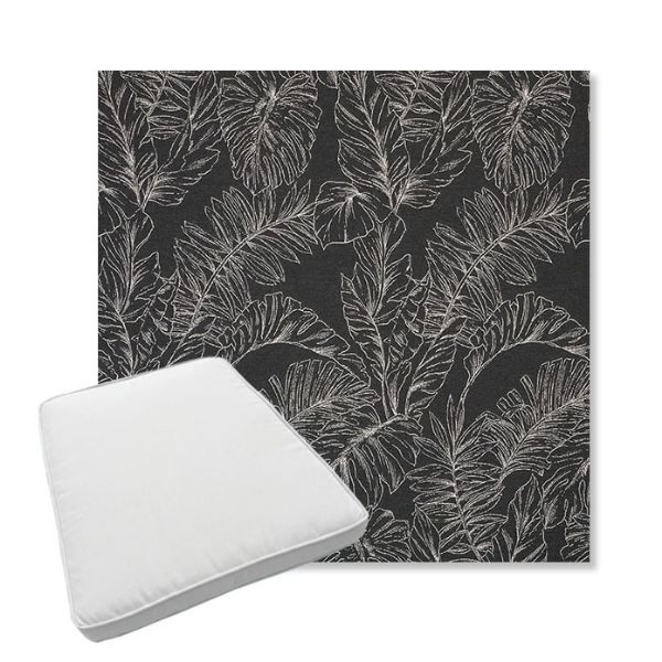 Picture of Palma Shadow | Boxed Trapezoid Outdoor Dining Chair Seat Cushions - Sunbrella© Fabric