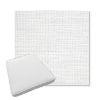 Picture of Piazza White | Boxed Trapezoid Outdoor Dining Chair Seat Cushions - Sunbrella© Fabric