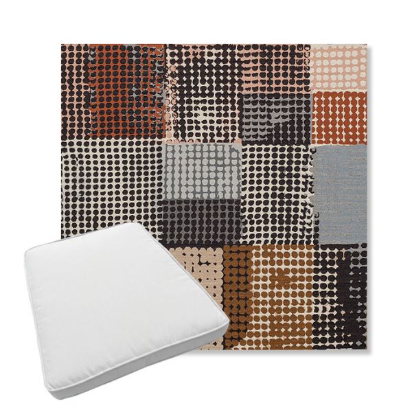 Picture of Pop Punchcard | Boxed Trapezoid Outdoor Dining Chair Seat Cushions - Sunbrella© Fabric