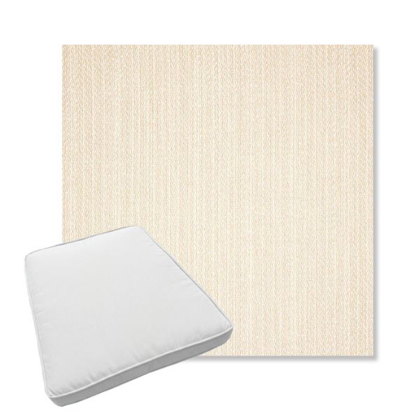 Picture of Posh Linen | Boxed Trapezoid Outdoor Dining Chair Seat Cushions - Sunbrella© Fabric