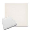 Picture of Posh Snow | Boxed Trapezoid Outdoor Dining Chair Seat Cushions - Sunbrella© Fabric