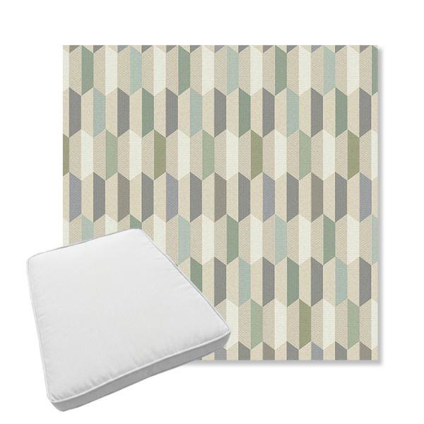 Picture of Precise Spring | Boxed Trapezoid Outdoor Dining Chair Seat Cushions - Sunbrella© Fabric