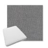 Picture of Proof Slate | Boxed Trapezoid Outdoor Dining Chair Seat Cushions - Sunbrella© Fabric