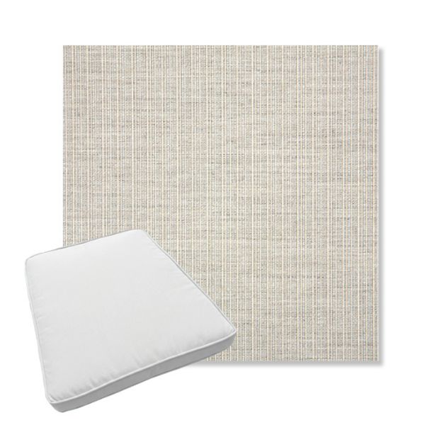 Picture of Proven Dove | Boxed Trapezoid Outdoor Dining Chair Seat Cushions - Sunbrella© Fabric