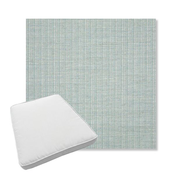 Picture of Proven Seaglass | Boxed Trapezoid Outdoor Dining Chair Seat Cushions - Sunbrella© Fabric