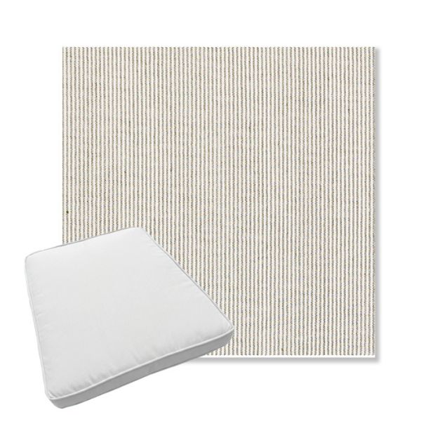 Picture of Replay Fern | Boxed Trapezoid Outdoor Dining Chair Seat Cushions - Sunbrella© Fabric