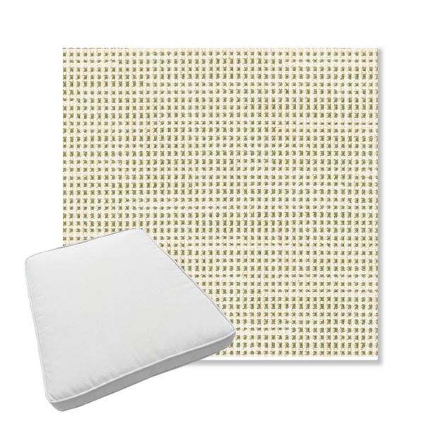 Picture of Rest Meadow | Boxed Trapezoid Outdoor Dining Chair Seat Cushions - Sunbrella© Fabric