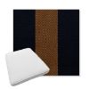 Picture of Rothko Bourbon Blue | Boxed Trapezoid Outdoor Dining Chair Seat Cushions - Sunbrella© Fabric