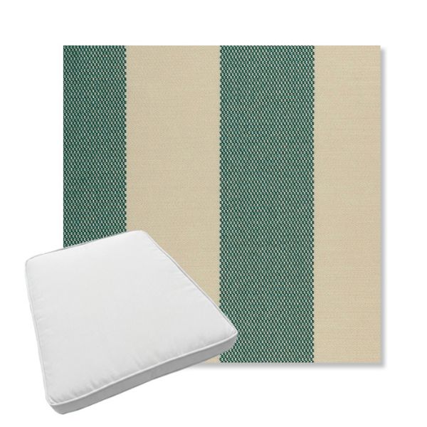 Picture of Rothko Mermaid | Boxed Trapezoid Outdoor Dining Chair Seat Cushions - Sunbrella© Fabric