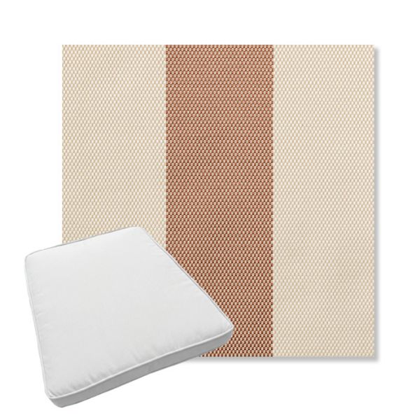 Picture of Rothko Pink Lady | Boxed Trapezoid Outdoor Dining Chair Seat Cushions - Sunbrella© Fabric
