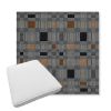Picture of Rubix Vintage Denim | Boxed Trapezoid Outdoor Dining Chair Seat Cushions - Sunbrella© Fabric
