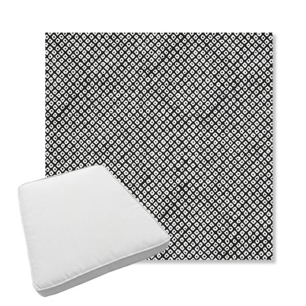 Picture of Shibori Classic | Boxed Trapezoid Outdoor Dining Chair Seat Cushions - Sunbrella© Fabric
