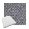 Picture of Shibori Indigo | Boxed Trapezoid Outdoor Dining Chair Seat Cushions - Sunbrella© Fabric