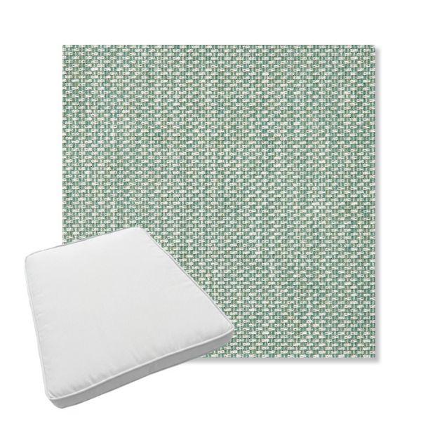 Picture of Tailored Spa | Boxed Trapezoid Outdoor Dining Chair Seat Cushions - Sunbrella© Fabric