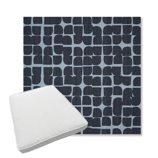 Picture of Toggle Blueprint | Boxed Trapezoid Outdoor Dining Chair Seat Cushions - Sunbrella© Fabric