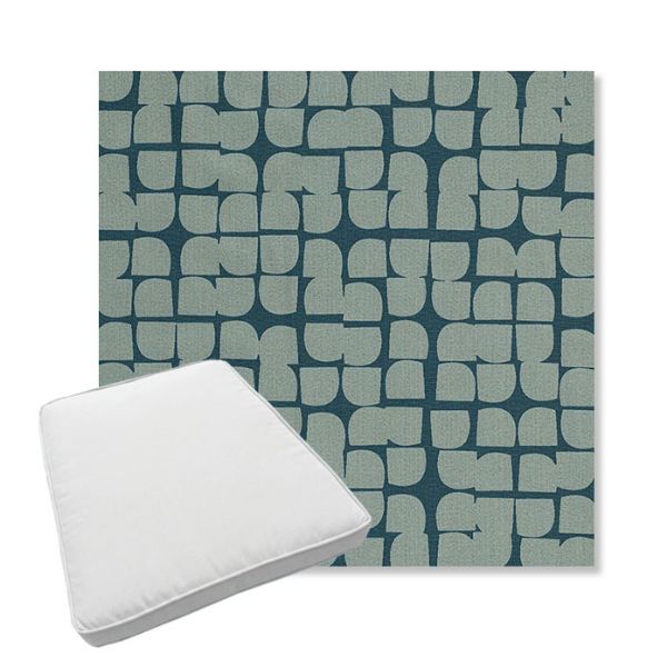 Picture of Toggle Splash | Boxed Trapezoid Outdoor Dining Chair Seat Cushions - Sunbrella© Fabric