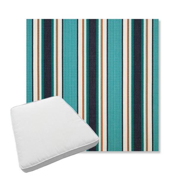 Picture of Token Surfside | Boxed Trapezoid Outdoor Dining Chair Seat Cushions - Sunbrella© Fabric