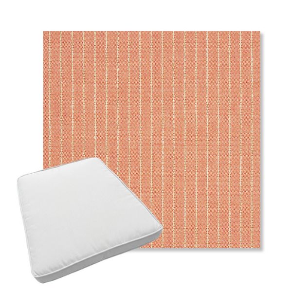 Picture of Trail Blush | Boxed Trapezoid Outdoor Dining Chair Seat Cushions - Sunbrella© Fabric