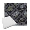 Picture of Trellis Morning Glory | Boxed Trapezoid Outdoor Dining Chair Seat Cushions - Sunbrella© Fabric