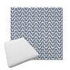 Picture of Underline Denim | Boxed Trapezoid Outdoor Dining Chair Seat Cushions - Sunbrella© Fabric