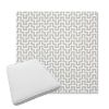 Picture of Underline Dove | Boxed Trapezoid Outdoor Dining Chair Seat Cushions - Sunbrella© Fabric