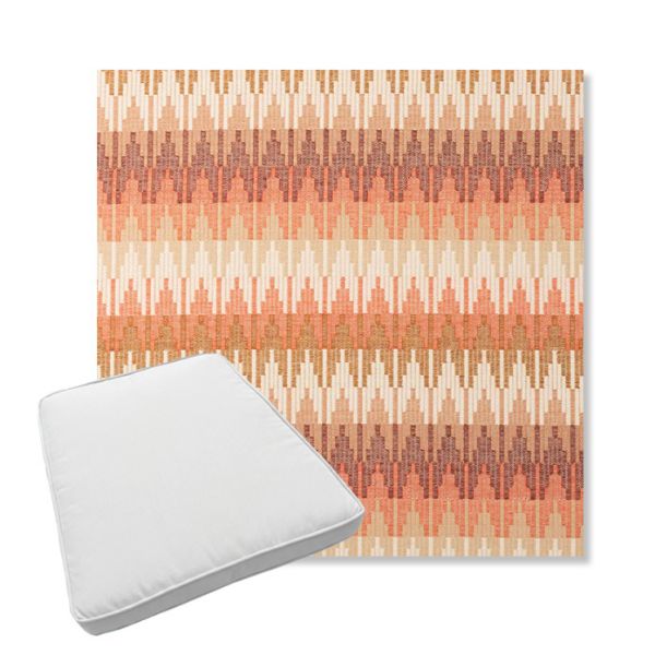 Picture of Valley Desert | Boxed Trapezoid Outdoor Dining Chair Seat Cushions - Sunbrella© Fabric