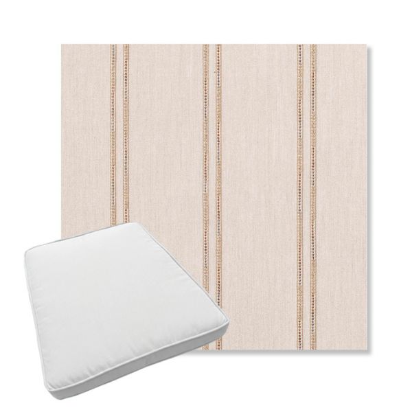 Picture of Wayward Wren | Boxed Trapezoid Outdoor Dining Chair Seat Cushions - Sunbrella© Fabric