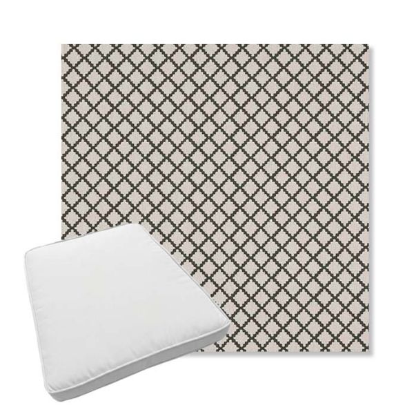 Picture of Yardly Hedge | Boxed Trapezoid Outdoor Dining Chair Seat Cushions - Sunbrella© Fabric
