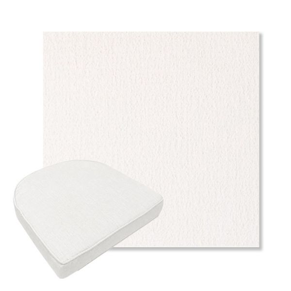 Picture of Abstraction Snow | Boxed Contoured Outdoor Dining Chair Seat Cushions - Sunbrella© Fabric
