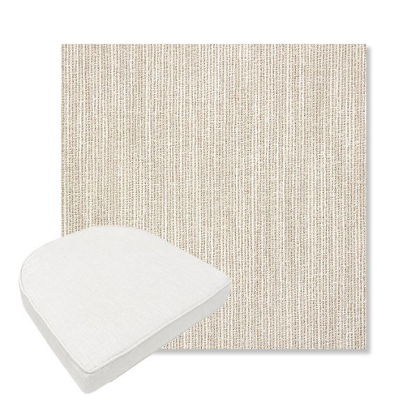 Picture of Adena Sand | Boxed Contoured Outdoor Dining Chair Seat Cushions - Sunbrella© Fabric
