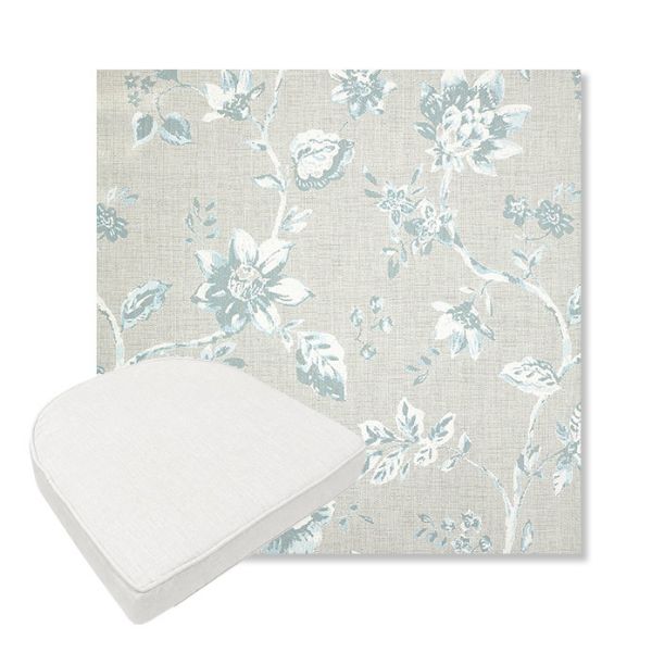 Picture of Ariana Dew | Boxed Contoured Outdoor Dining Chair Seat Cushions - Sunbrella© Fabric