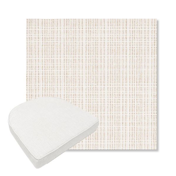 Picture of Benson Sand | Boxed Contoured Outdoor Dining Chair Seat Cushions - Sunbrella© Fabric