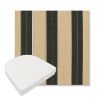 Picture of Berenson Tuxedo | Boxed Contoured Outdoor Dining Chair Seat Cushions - Sunbrella© Fabric