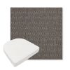 Picture of Blend Coal | Boxed Contoured Outdoor Dining Chair Seat Cushions - Sunbrella© Fabric