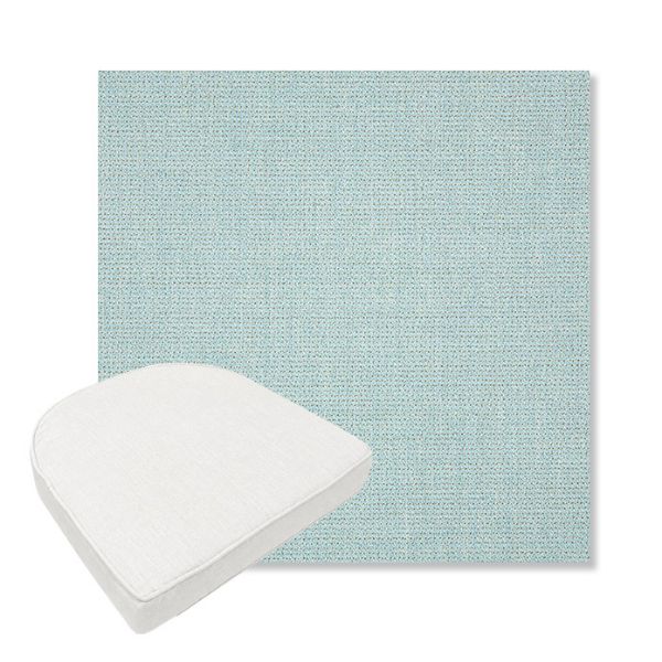 Picture of Bliss Dew | Boxed Contoured Outdoor Dining Chair Seat Cushions - Sunbrella© Fabric