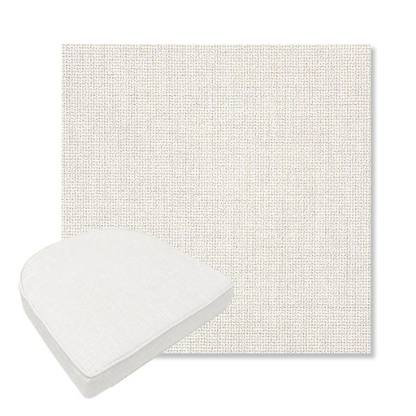 Picture of Bliss Linen | Boxed Contoured Outdoor Dining Chair Seat Cushions - Sunbrella© Fabric