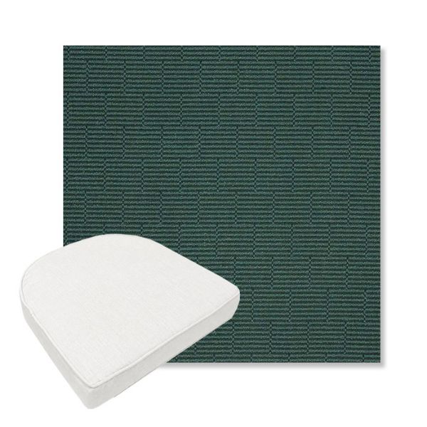 Picture of Boardwalk Coaster | Boxed Contoured Outdoor Dining Chair Seat Cushions - Sunbrella© Fabric