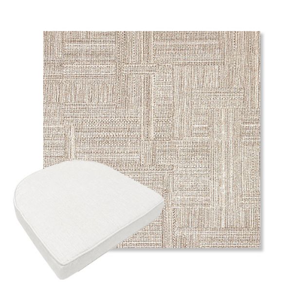 Picture of Boro Walnut | Boxed Contoured Outdoor Dining Chair Seat Cushions - Sunbrella© Fabric