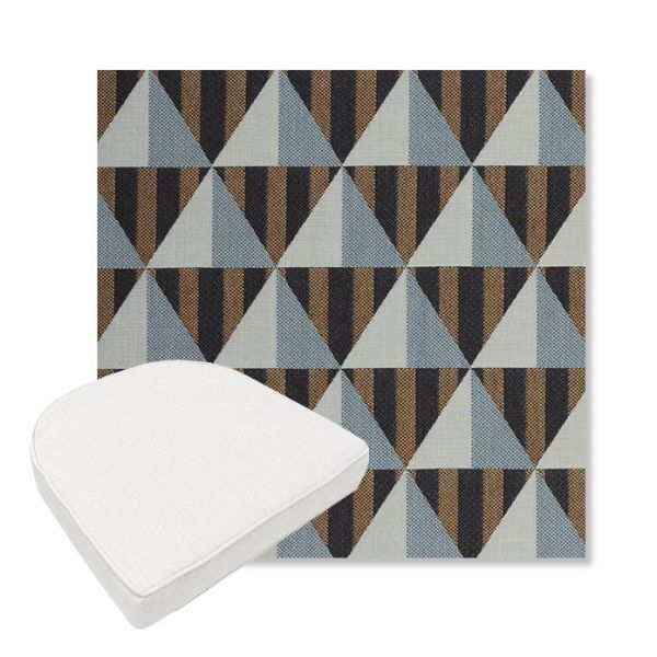 Picture of Buoy Cape Cod | Boxed Contoured Outdoor Dining Chair Seat Cushions - Sunbrella© Fabric