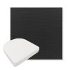 Picture of Canvas Black | Boxed Contoured Outdoor Dining Chair Seat Cushions - Sunbrella© Fabric